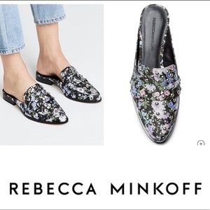 Rebecca Minkoff Milena Mule Loafer floral 6.5